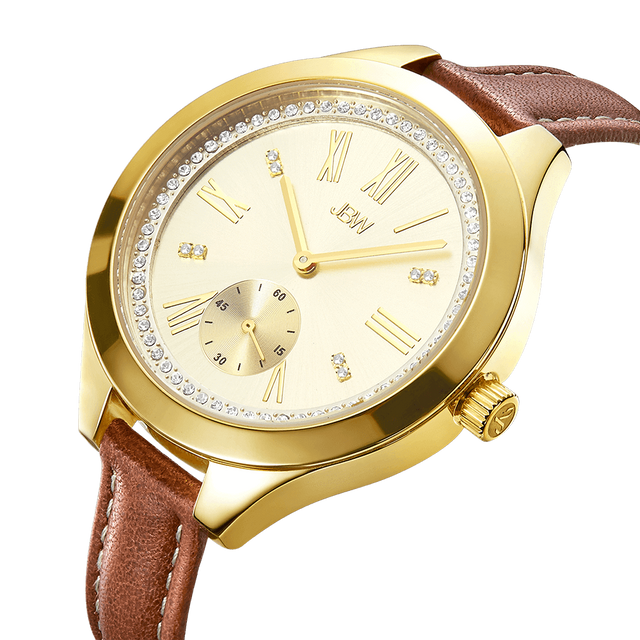 jbw-aria-j6309b-gold-brown-leather-diamond-watch-front