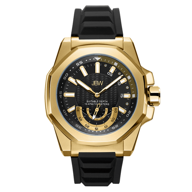 jbw-delmare-j6359d-gold-black-silicone-diamond-watch-front