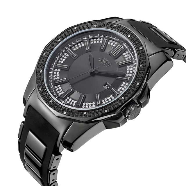 jbw-regal-j6332b-gunmetal-black-silicone-diamond-watch-front