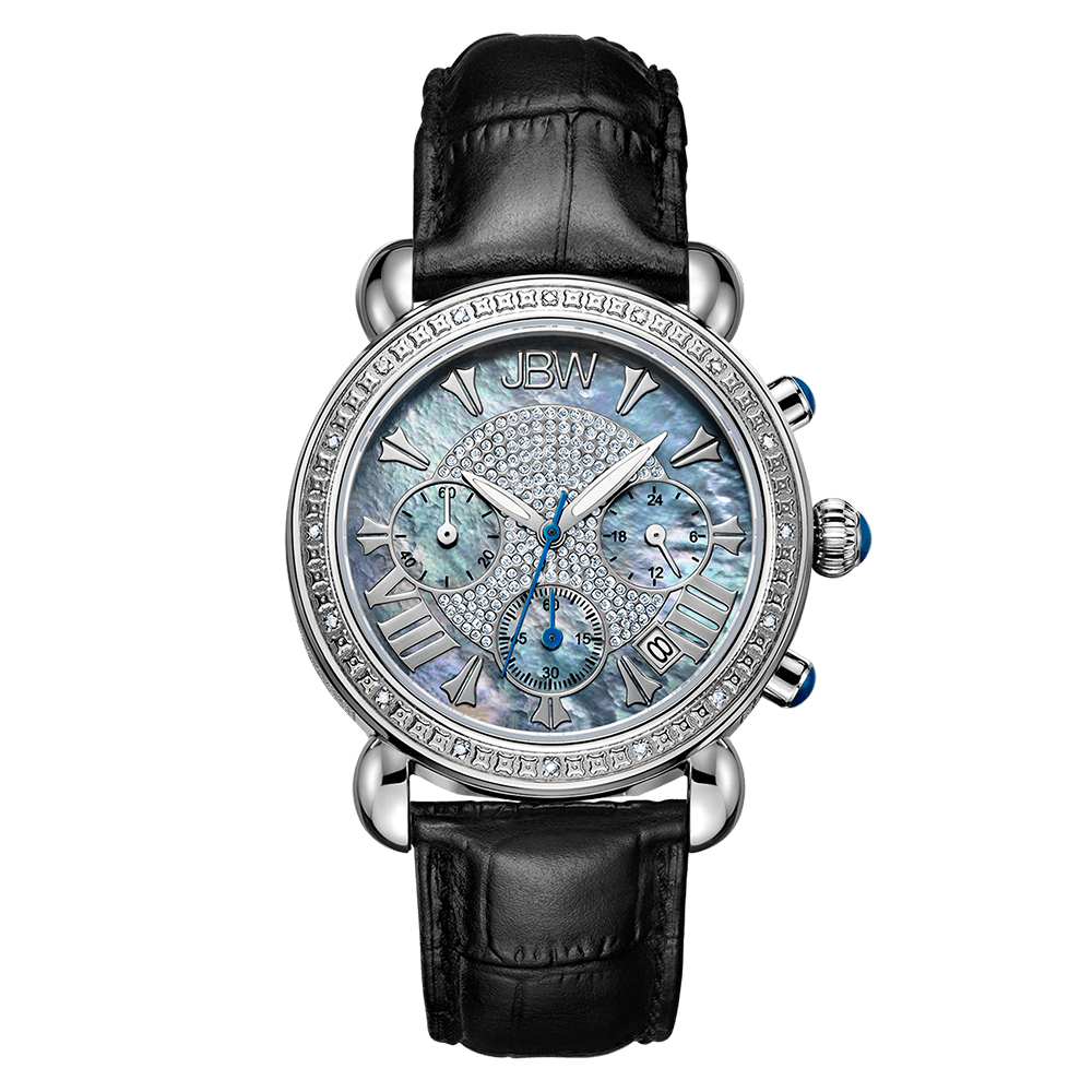 JBW Victory JB 6210L C Women s Black Leather Diamond Watch JBW Watches