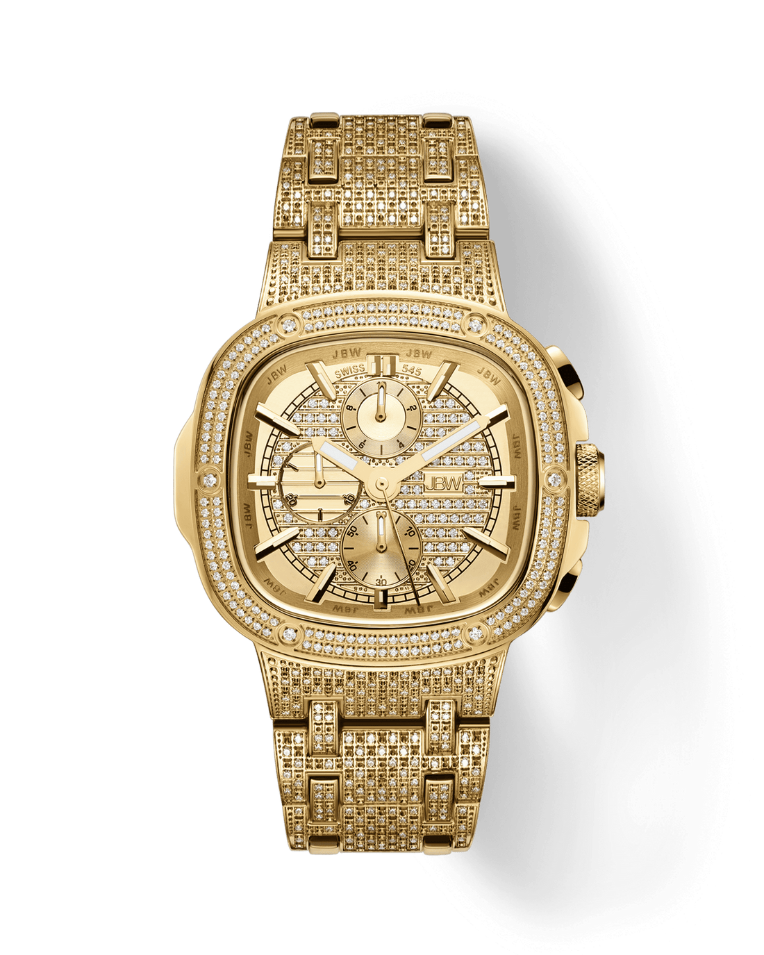 Platinum and diamond top watch