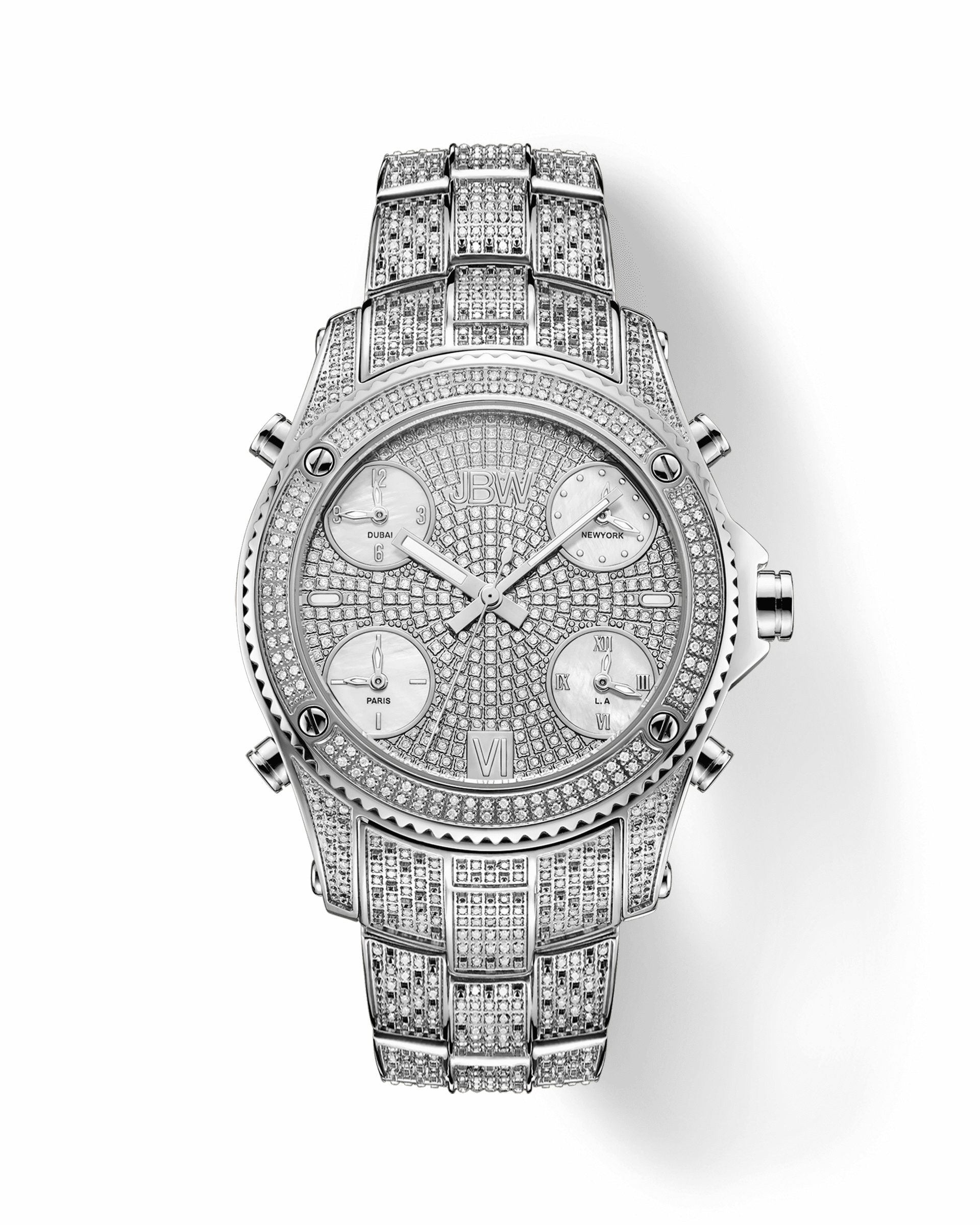 Jbw jet setter genuine diamond watch sale