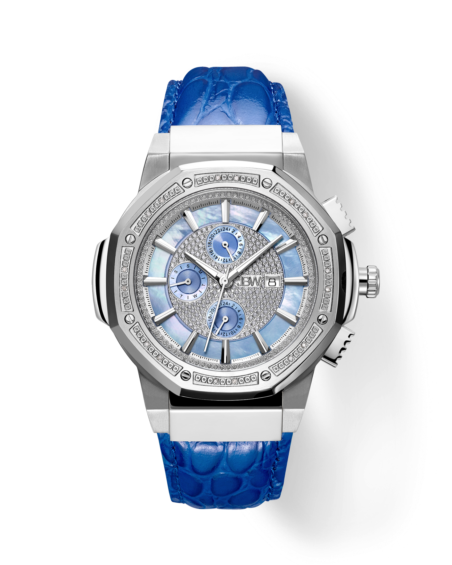 JBW Saxon 10 YR JB-6101L-10B | Men's Blue Diamond Watch – JBW Watches