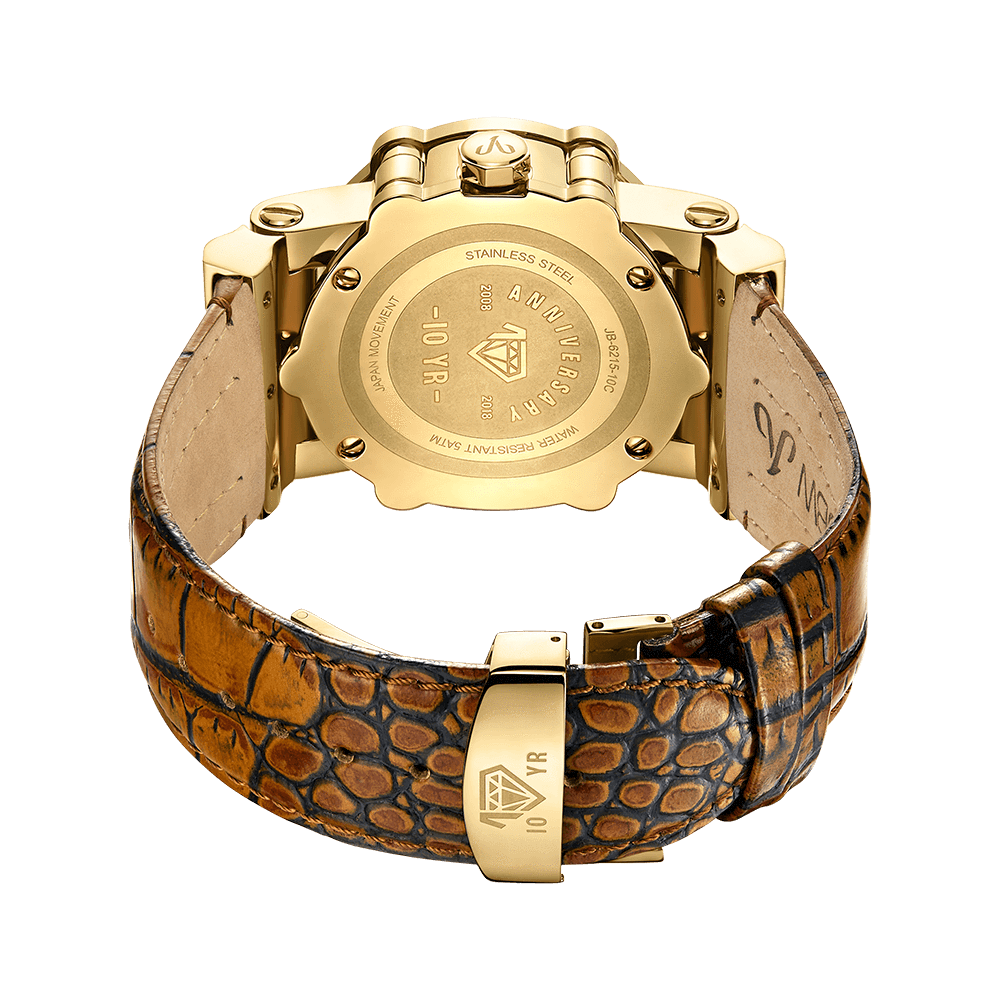 JBW Phantom 10 YR JB-6215-10C | Men's Gold Diamond Watch – JBW Watches