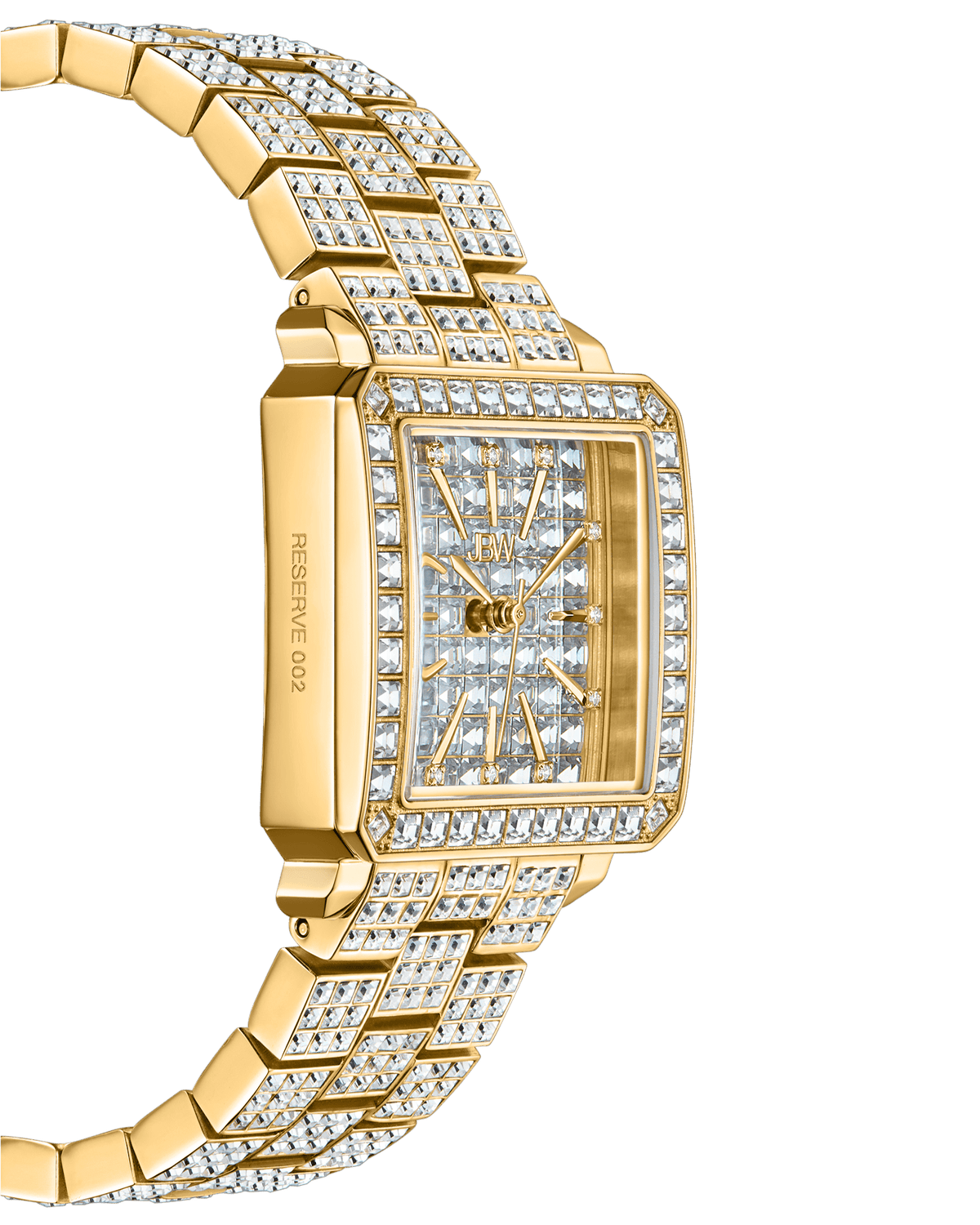Gold Diamond-Accented Watch unisex resizable links Buy DIAMOND & CO LONDON Closeout Diamond Accent Quartz  main image 2