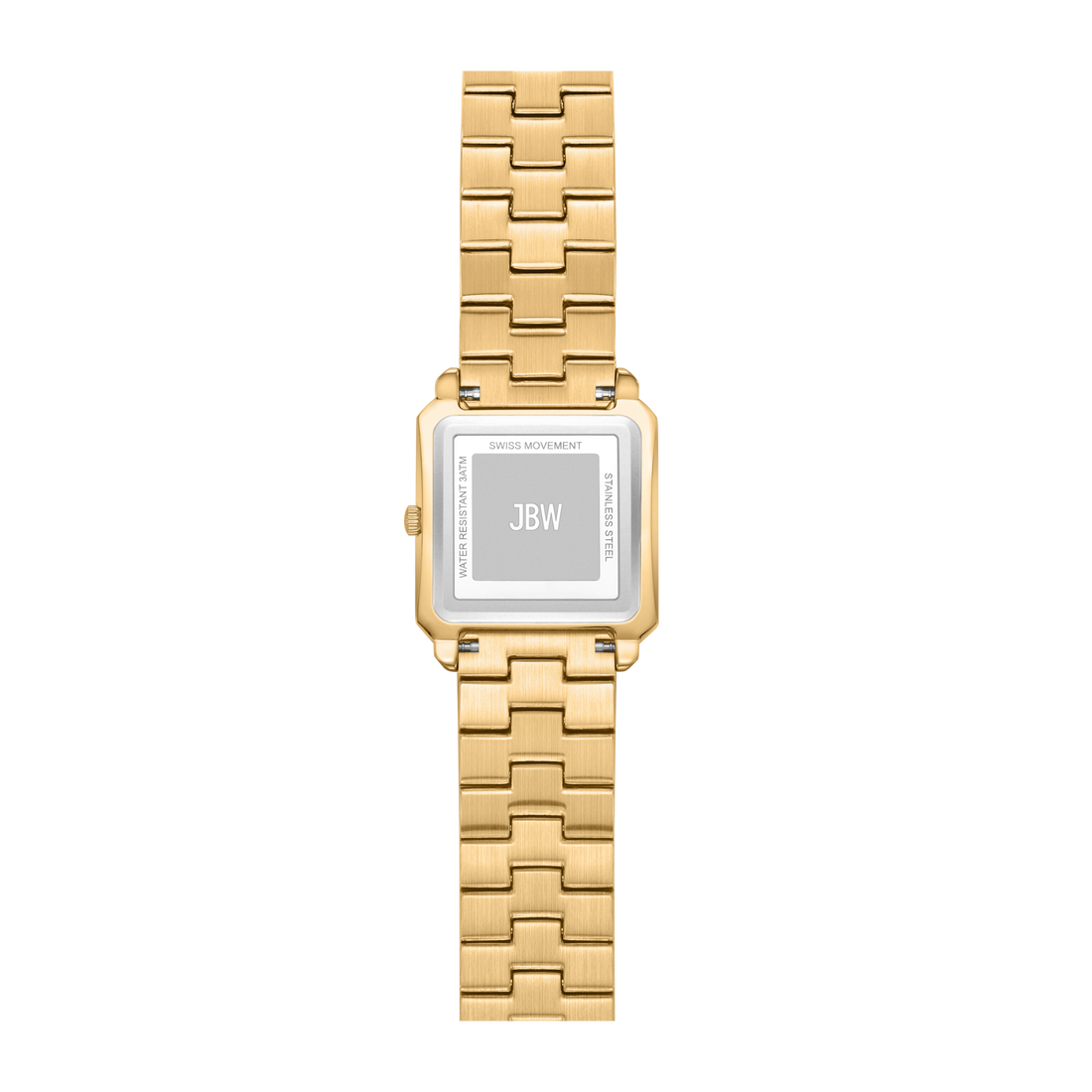 Stainless Steel Women’s Gold Watch Rhinestones Square Face Watches | Valencia 4067 32mm ladies square Watch | Stührling main image 4
