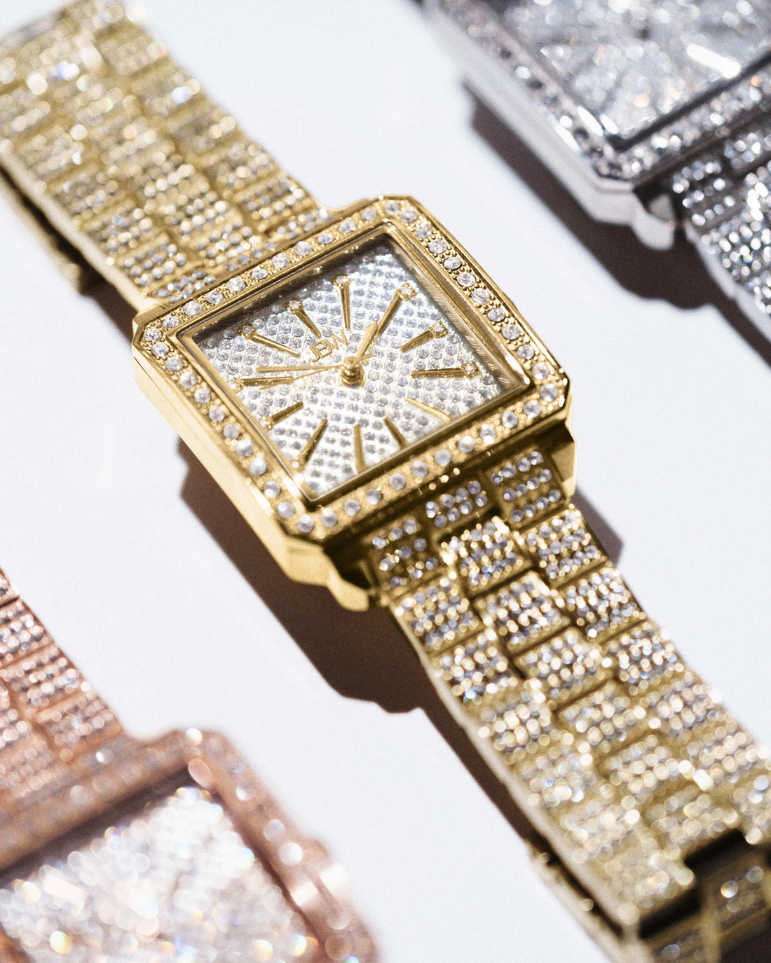 JBW Women's Cristal Caves Diamond Bracelet Watch Gold