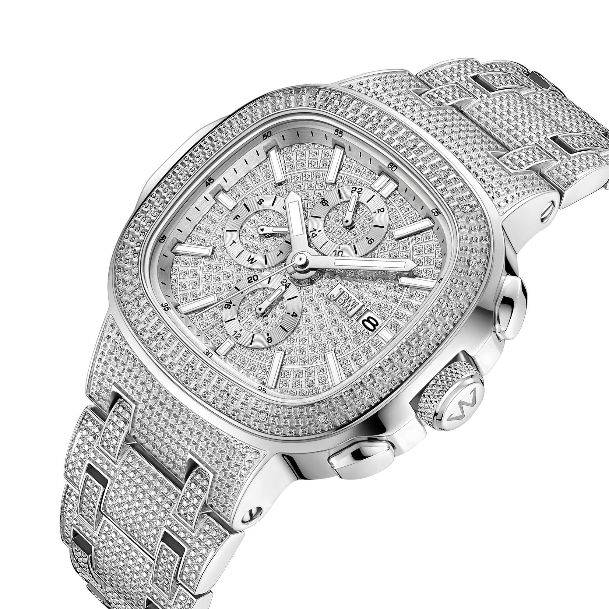 JBW ダイヤモンド Men's Stainless Steel Watch - ゴールド / ブラック 並行輸入品 JBW Luxury Men\u0027s Jet Setter III J6348 118 Diamond Wrist Watch with
