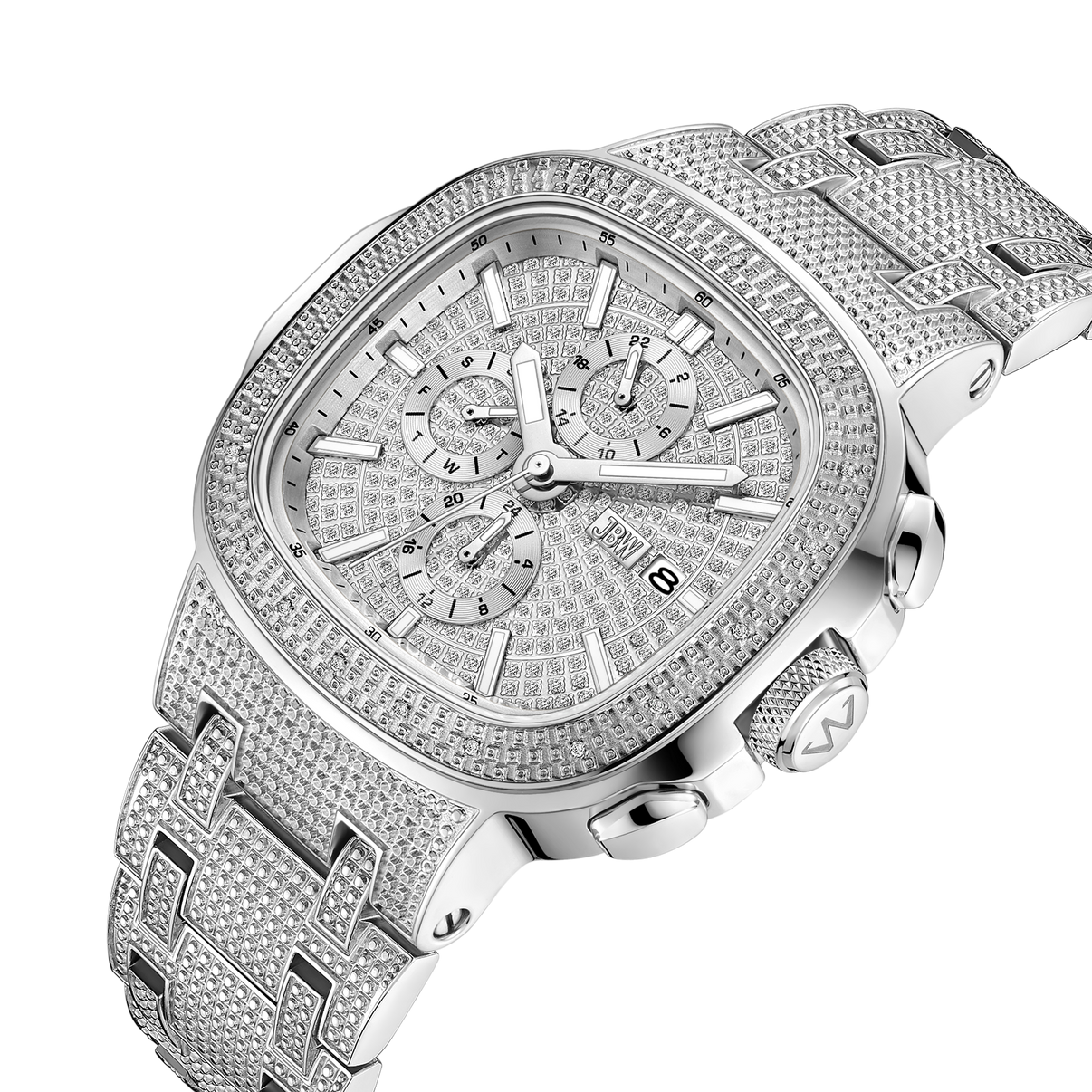 JBW Heist J6380D Men's Stainless Steel Diamond Watch JBW Watches