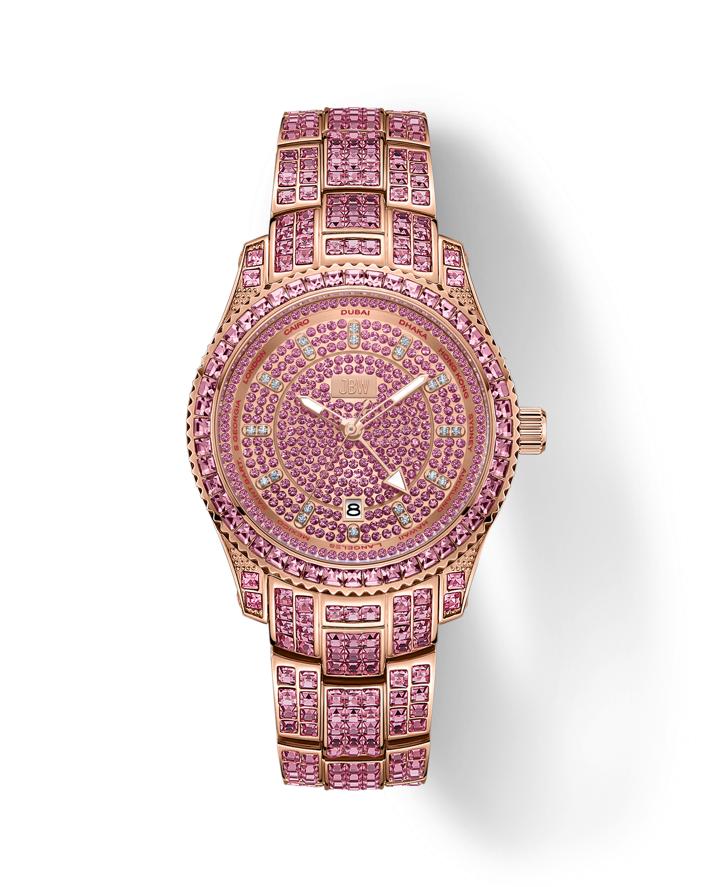 JBW Jet Setter GMT Pink Gold | J6413C – JBW Watches