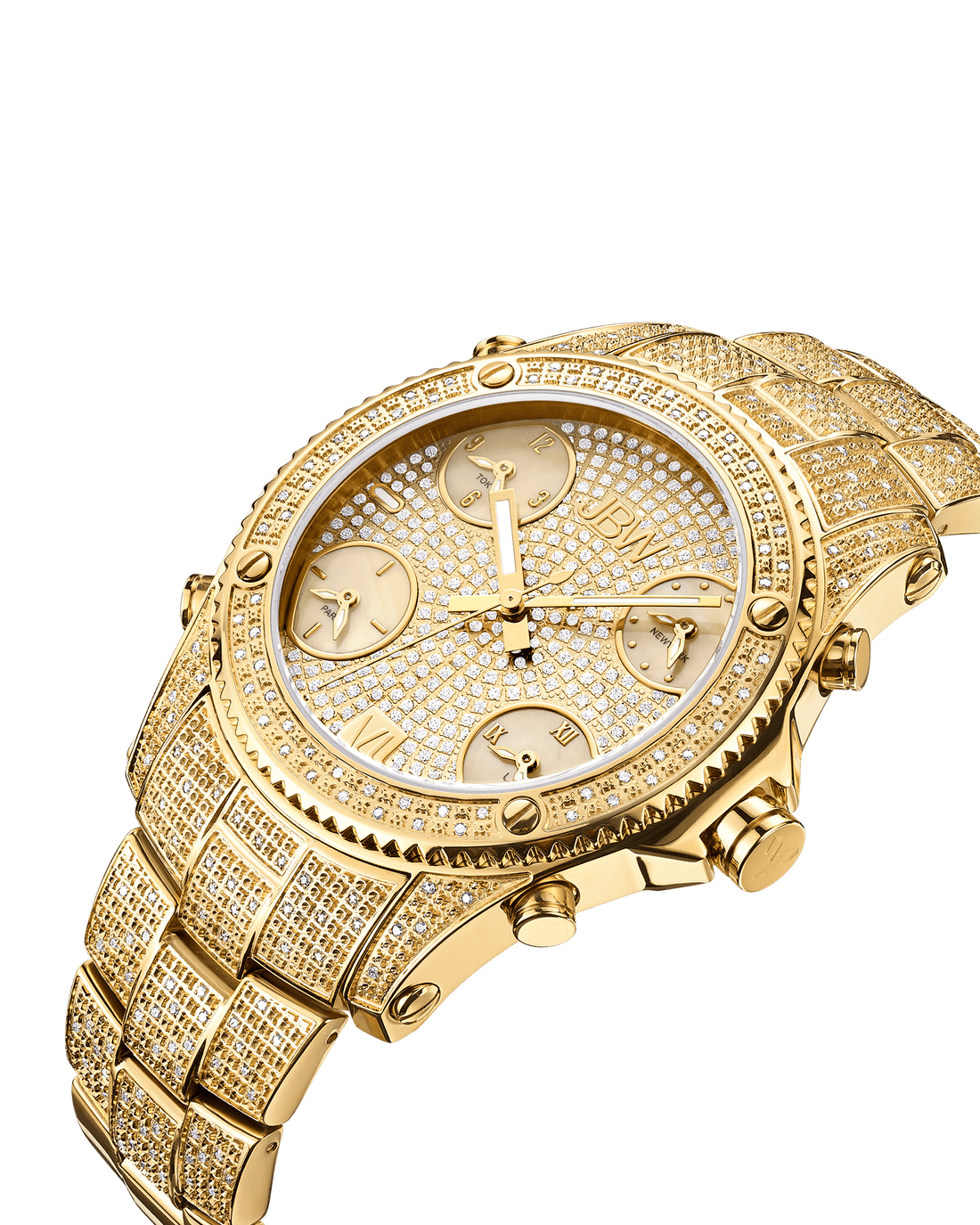 JBW Jet Setter JB-6213-A | Men's Gold Diamond Watch – JBW Watches