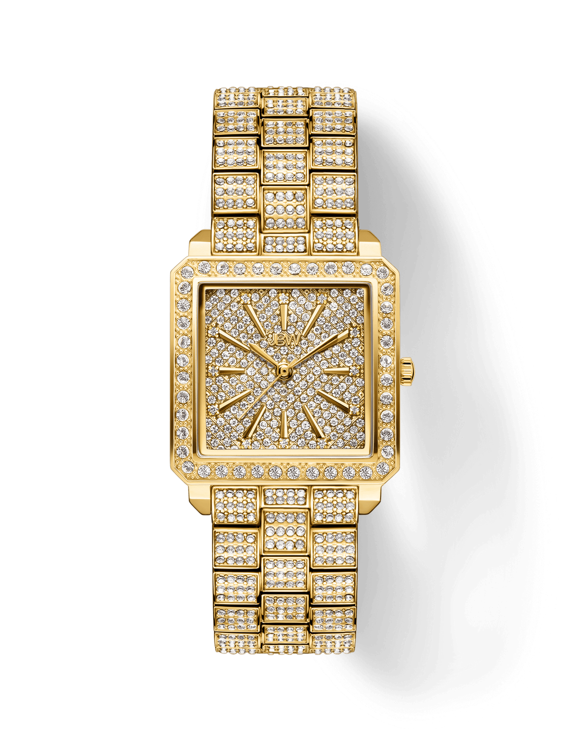 JBW Cristal Square J6386A | Women&s Gold Diamond Watch