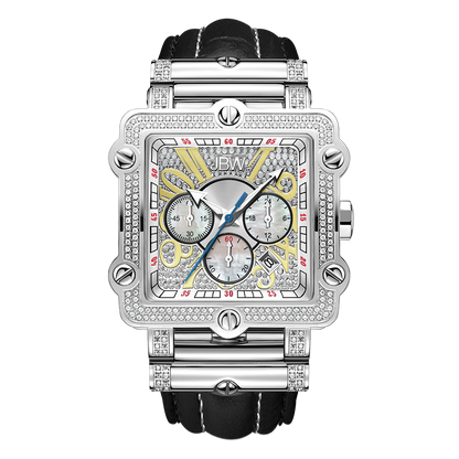 JBW Phantom JB 6215 238 B Men s Stainless Steel Diamond Watch JBW Watches
