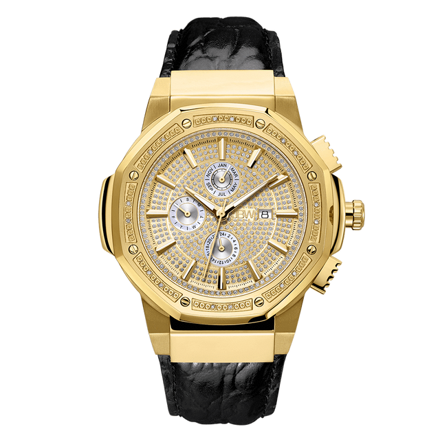 1-jbw-saxon-jb-6101l-10a-gold-black-leather-diamond-watch-front