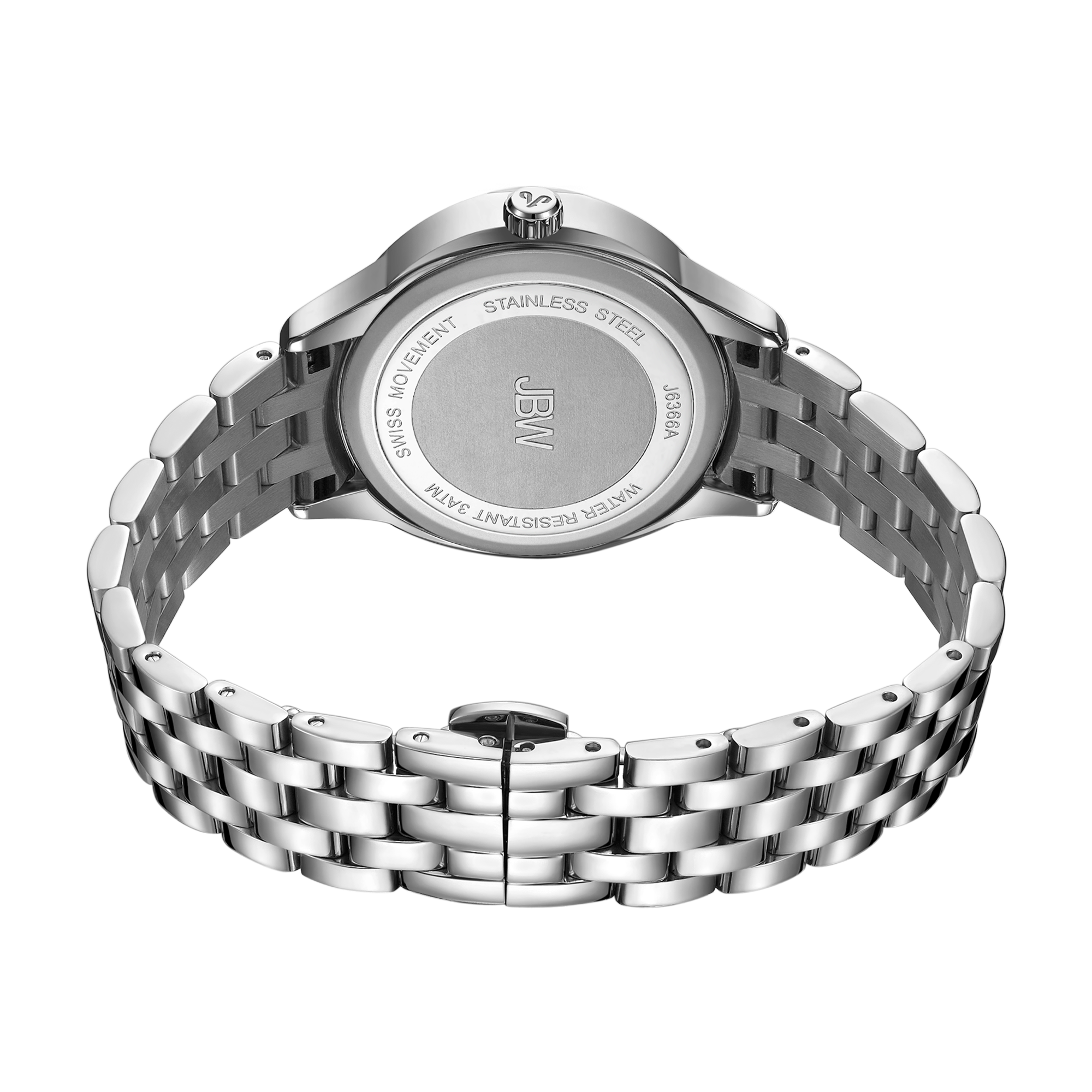 JBW Plaza Set J6366A Women's Stainless Steel Diamond Watch Set JBW