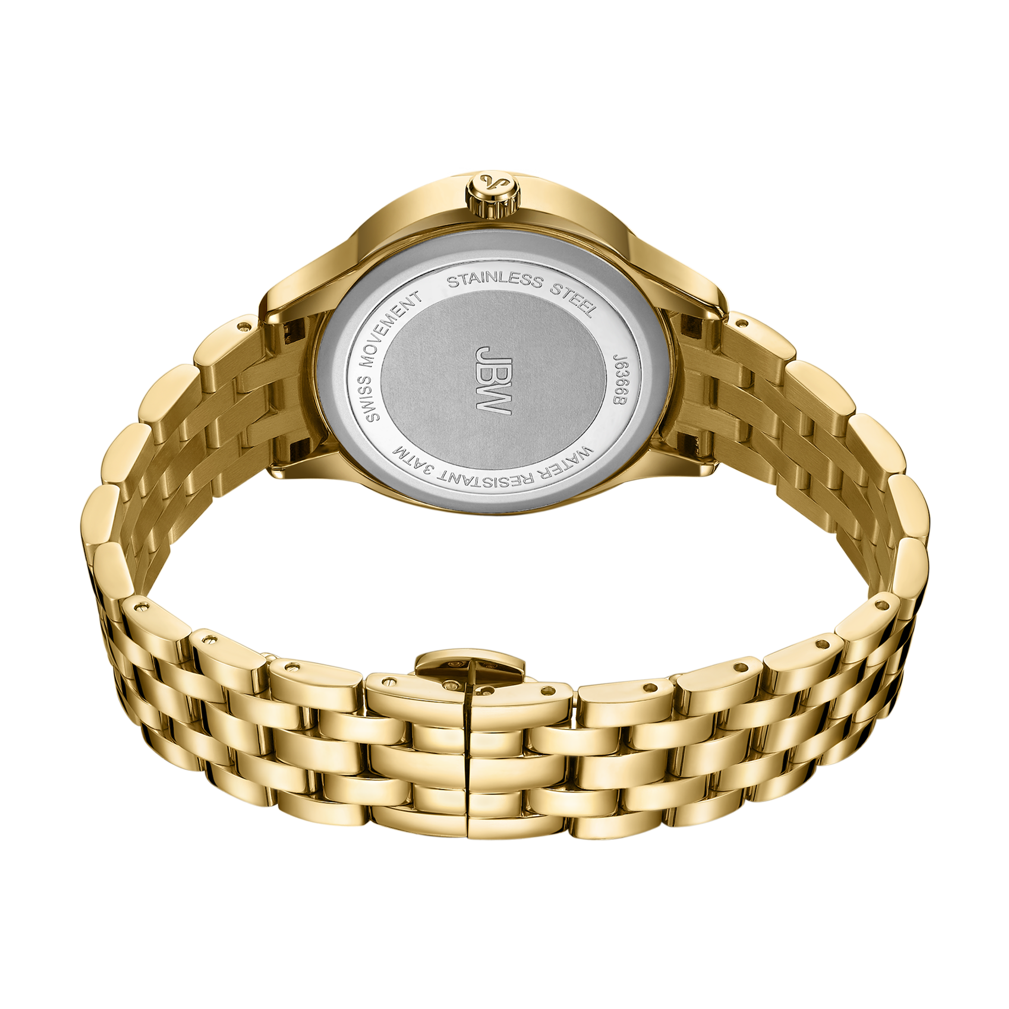 JBW Plaza Set J6366B Women's Gold Diamond Watch Set JBW Watches