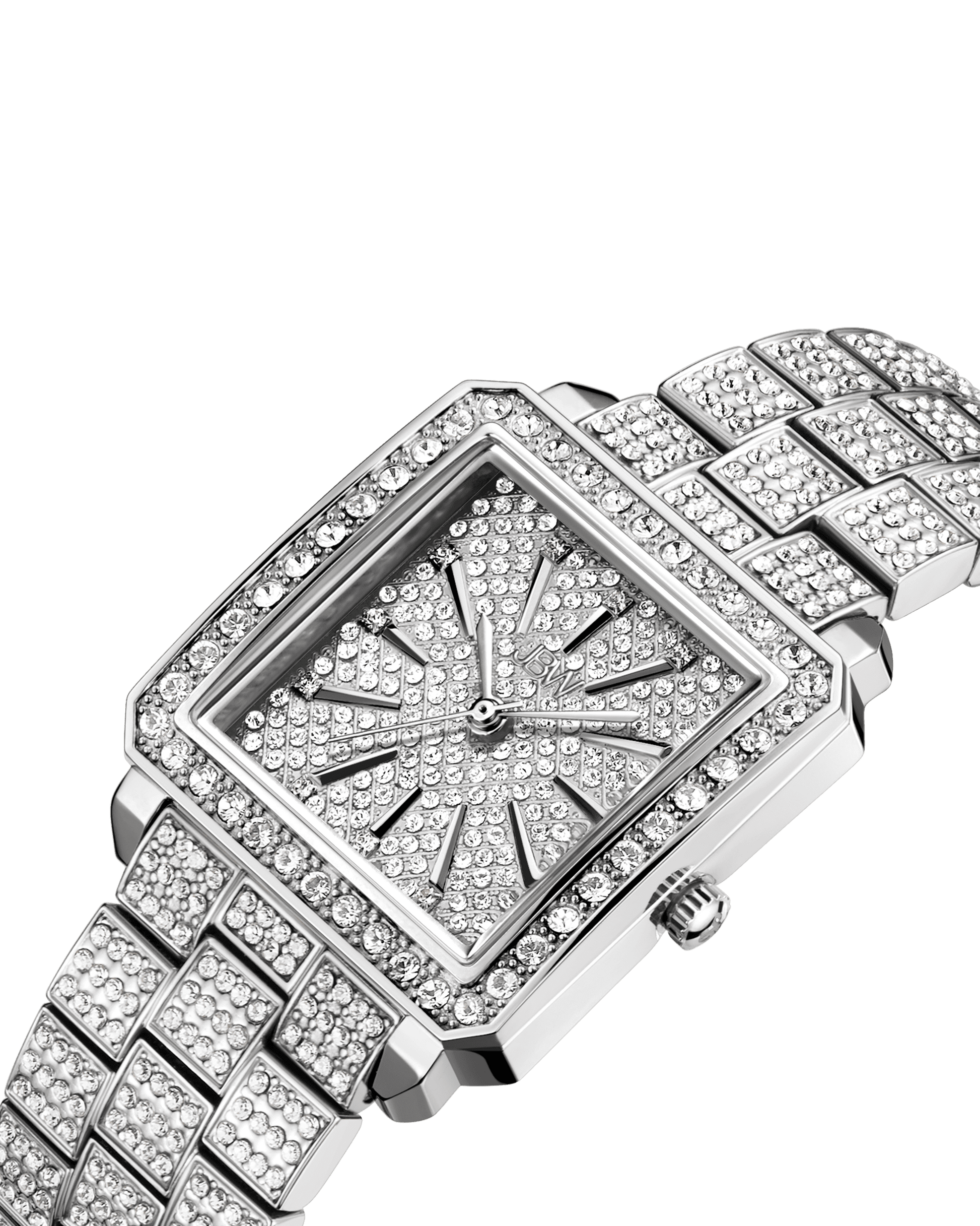 Silver and diamond deals watch