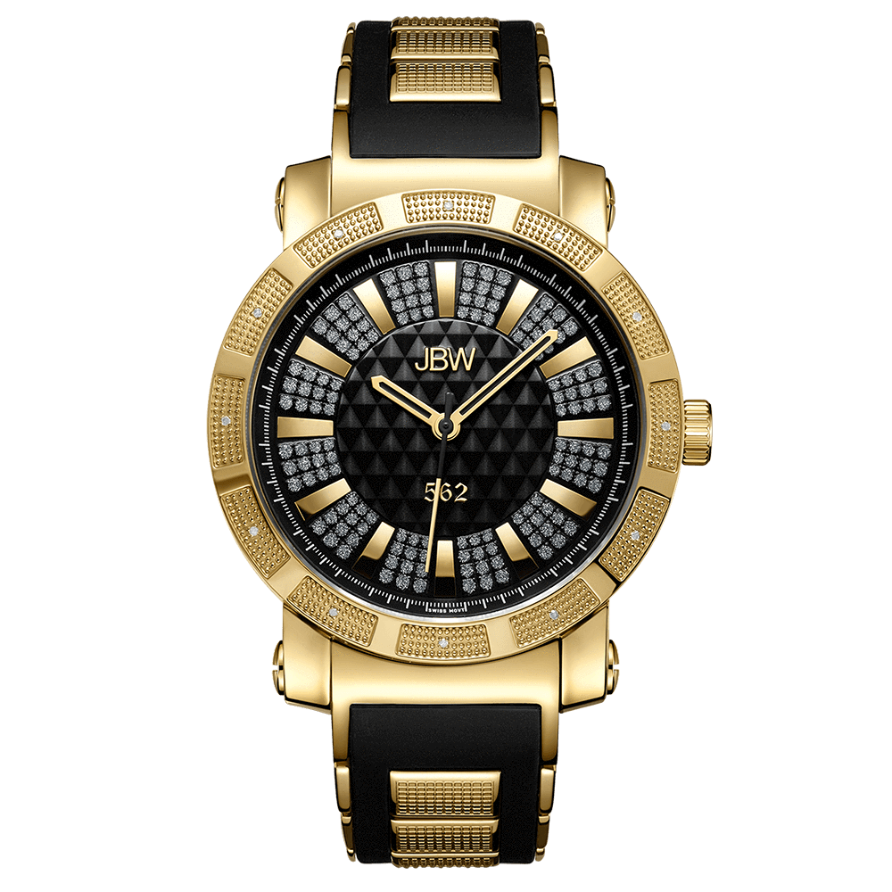 jbw-562-jb-6225-j-gold-black-silicone-diamond-watch-front