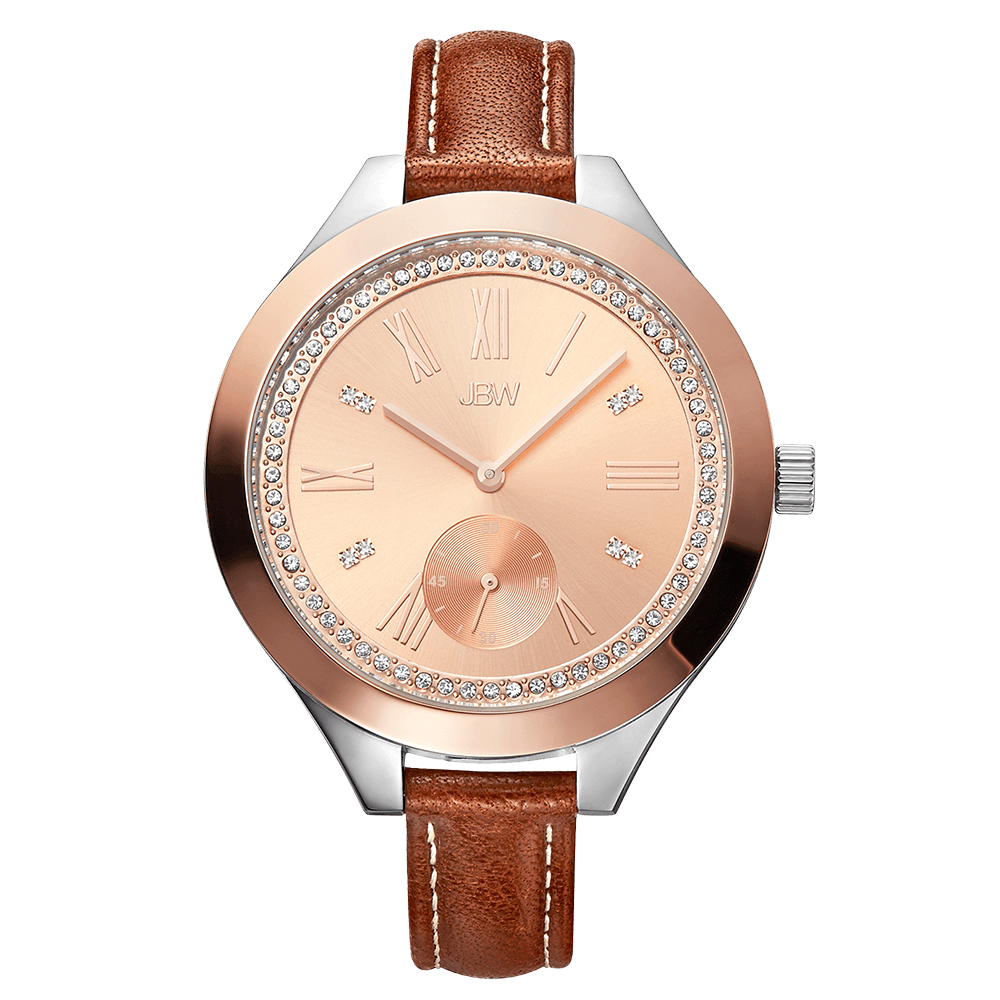 jbw-aria-j6309d-two-tone-stainless-steel-rosegold-brown-leather-diamond-watch-front
