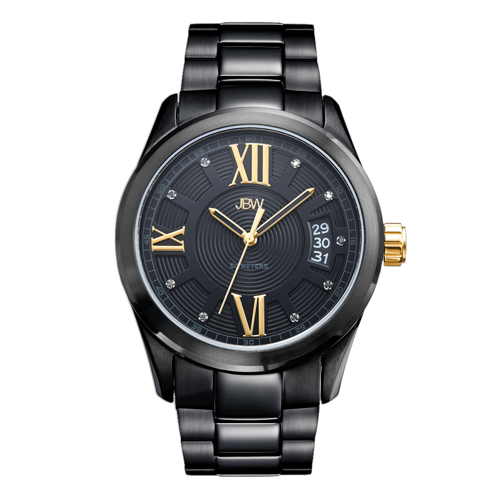 jbw-bond-j6311e-black-ion-gold-diamond-watch-front