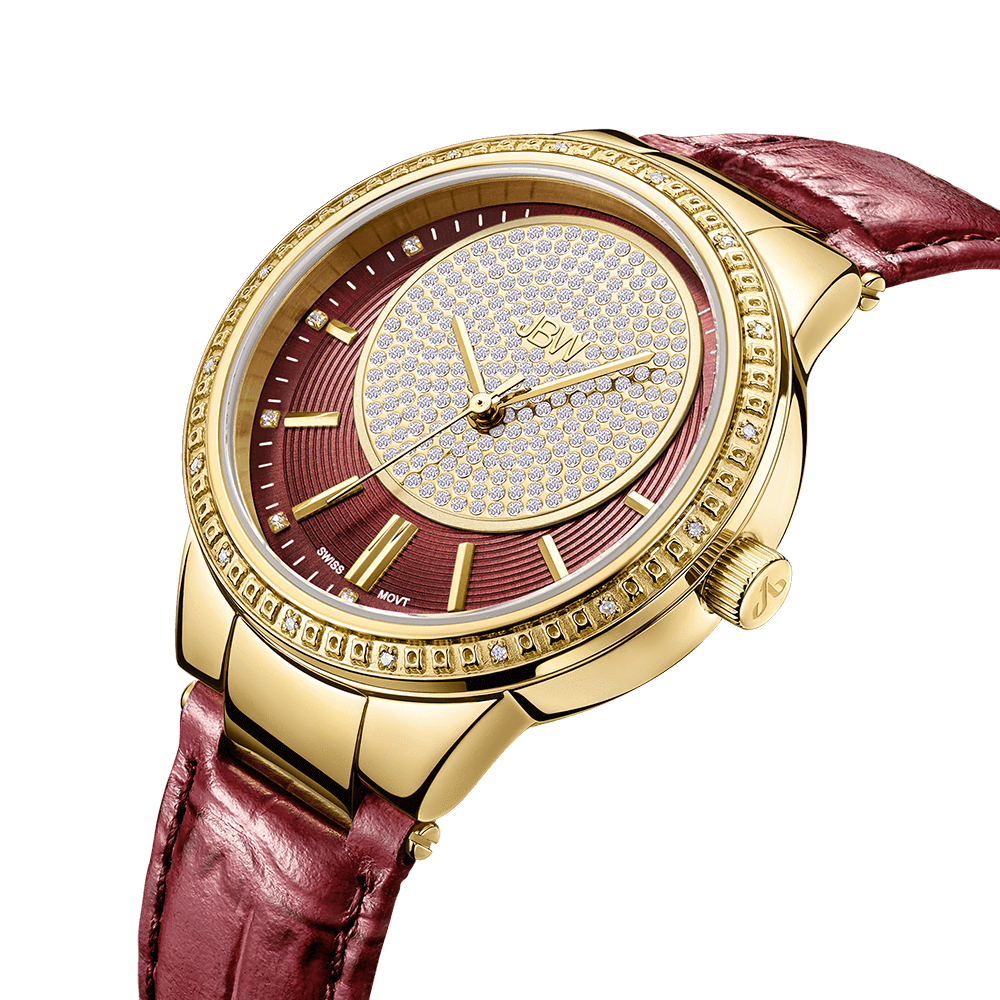 jbw-camille-j6345a-gold-maroon-leather-diamond-watch-angle