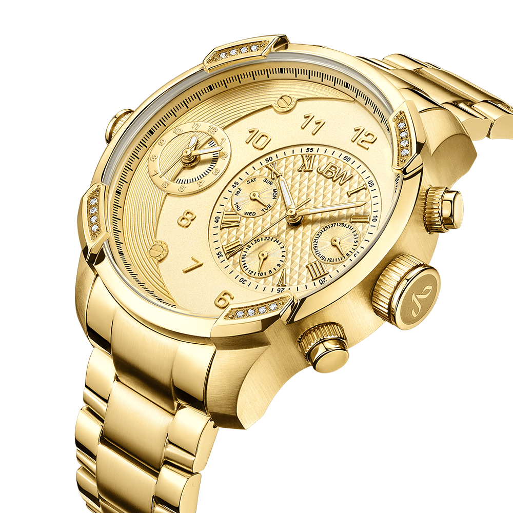 JBW G3 J6344A Men s Gold Swiss Diamond Watch JBW Watches