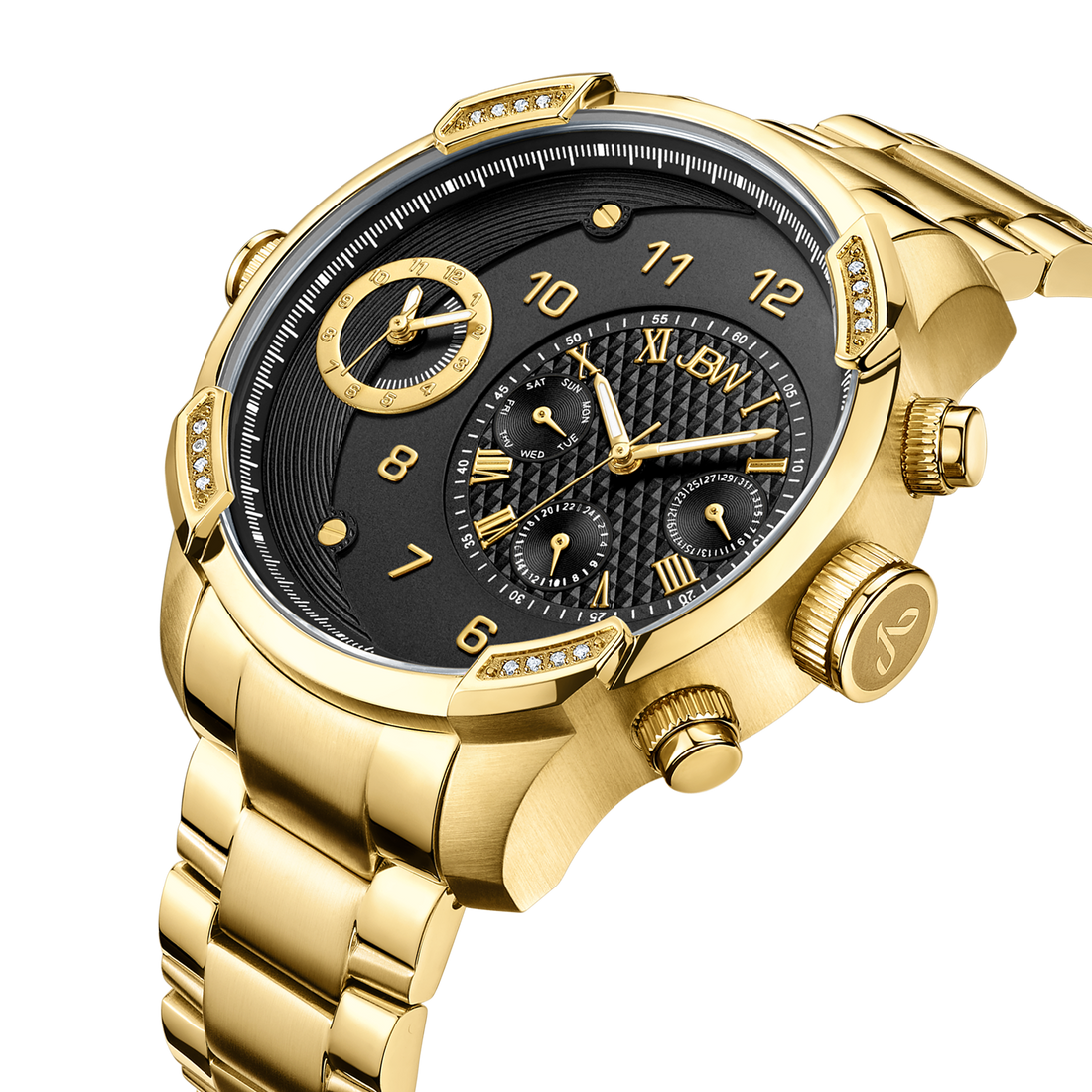 JBW G3 J6344B Men s Gold Swiss Diamond Watch JBW Watches