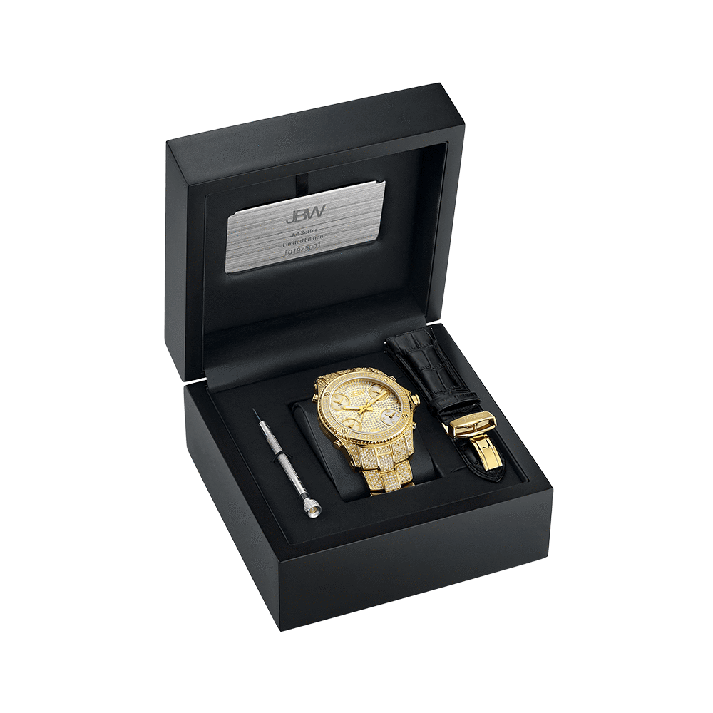 JBW Jet Setter Limited Edition JB 6213 550 A Men s Gold Watch