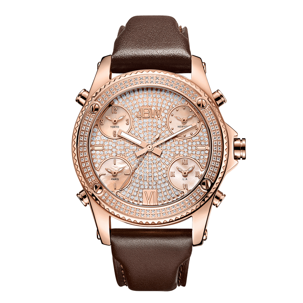jbw-jetsetter-j6354c-rose-gold-brown-leather-diamond-watch-front