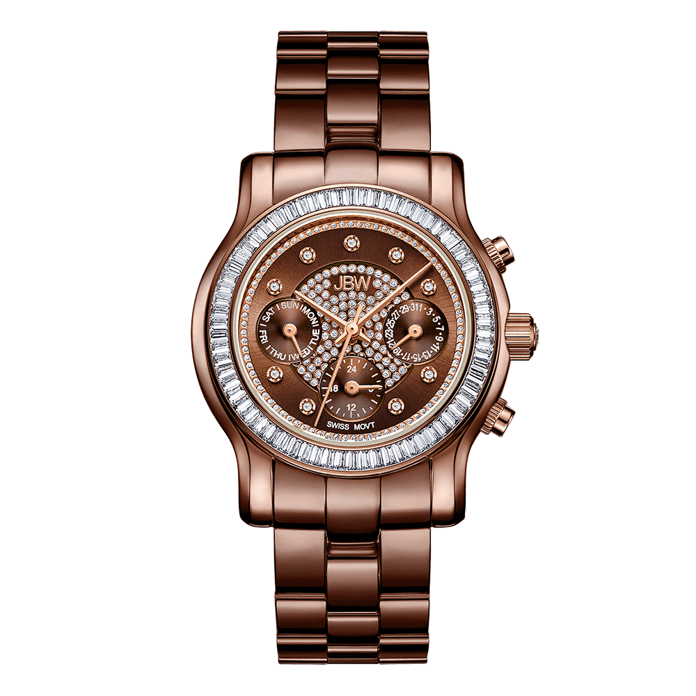 jbw-laurel-j6330i-two-tone-brown-rosegold-diamond-watch-front