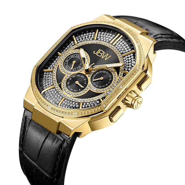 jbw-orion-j6342e-gold-black-leather-diamond-watch-front