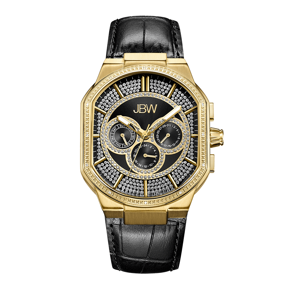 jbw-orion-j6342e-gold-black-leather-diamond-watch-front