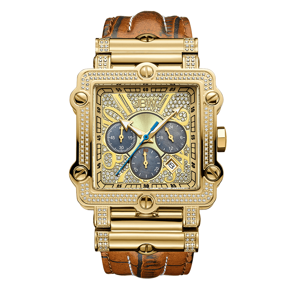jbw-phantom-jb-6215-238-a-gold-brown-leather-diamond-watch-front