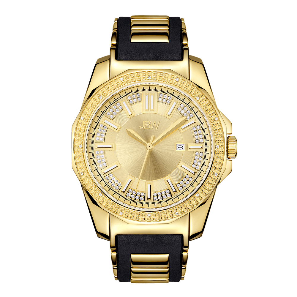 jbw-regal-j6332a-gold-black-silicone-diamond-watch-front