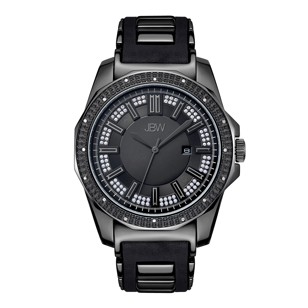 jbw-regal-j6332b-gunmetal-black-silicone-diamond-watch-front