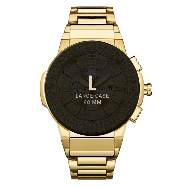 jbw-saxon-jb-6101-d-gold-gold-diamond-watch-front