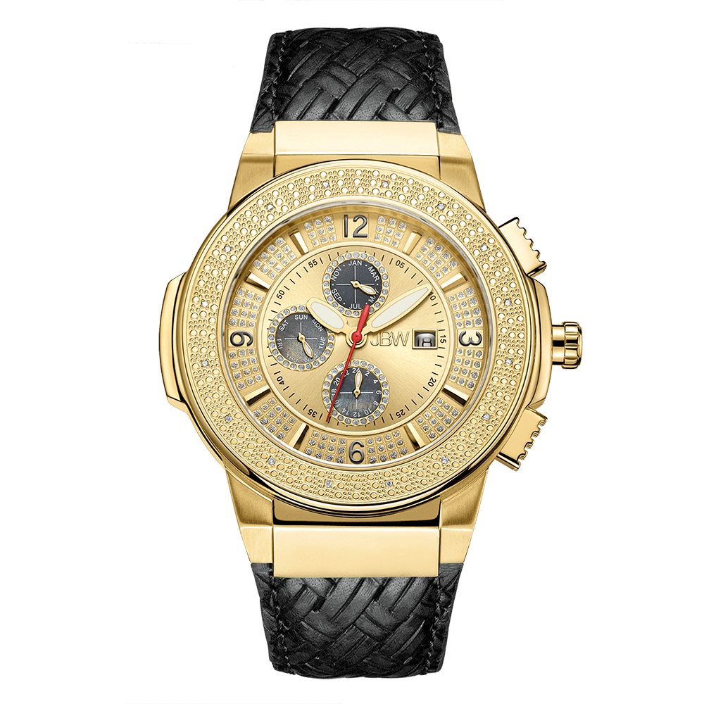 jbw-saxon-jb-6101l-d-gold-black-leather-diamond-watch-front