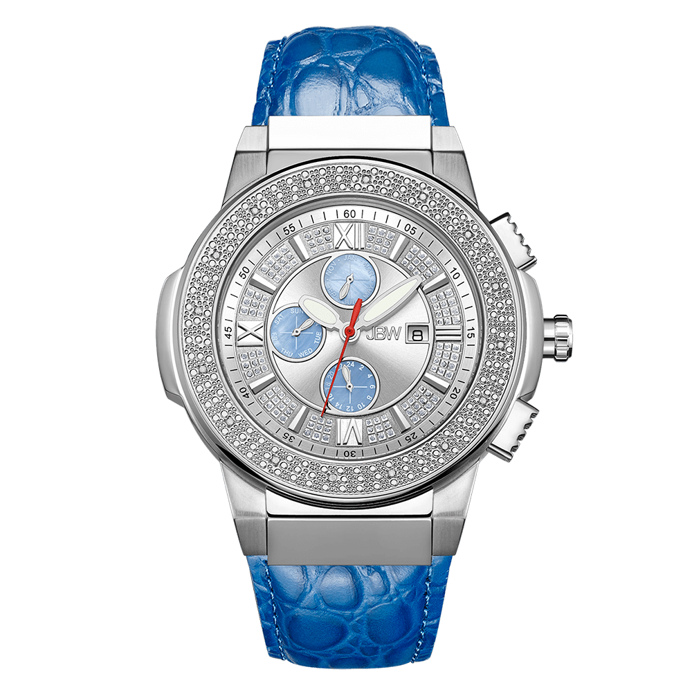 jbw-saxon-jb-6101l-g-stainless-steel-blue-leather-diamond-watch-front