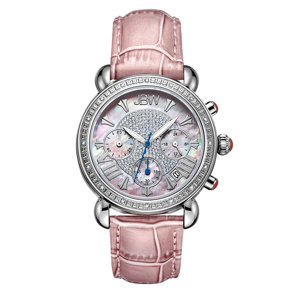 jbw-victory-jb-6210l-e-stainless-steel-pink-leather-diamond-watch-front