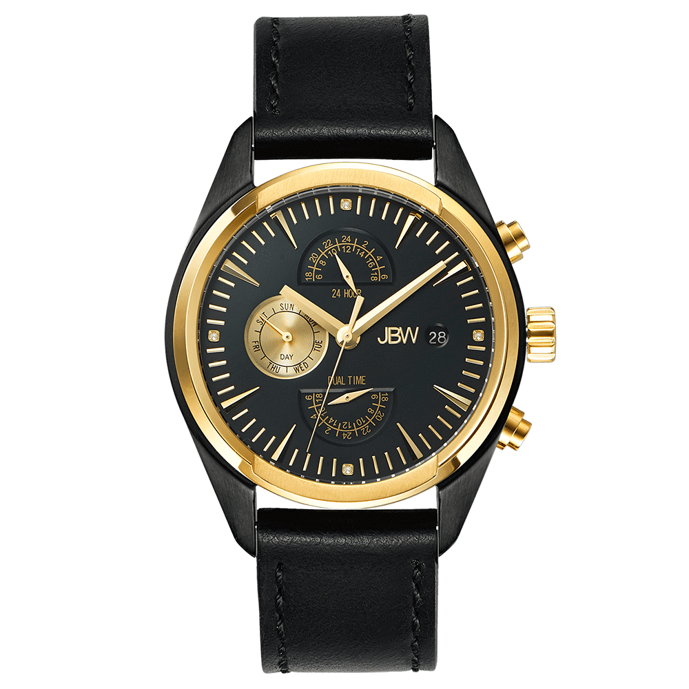 jbw-woodall-j6300c-two-tone-gold-black-ion-black-leather-diamond-watch-front